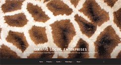 Desktop Screenshot of giraffesocialenterprises.org.uk