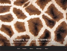 Tablet Screenshot of giraffesocialenterprises.org.uk